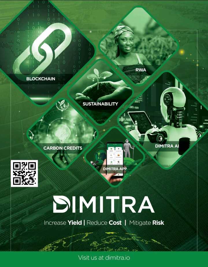 CJerera's tweet image. Many talk about sustainable agriculture. But without an integrated system, it’s just a hype narrative. 
$DMTR Dimitra builds an end-to-end #Agri-ecosystem from farm to supply chain so sustainability, transparency &amp;amp; traceability is truly proven through @DimitraTech platform.
$BTC