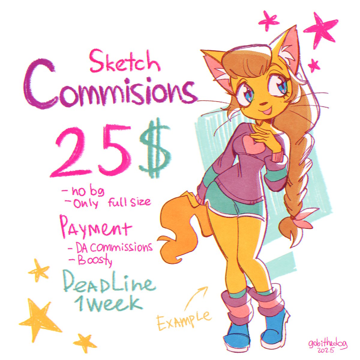 Gobithedog 4/6 sketch comms open tweet media