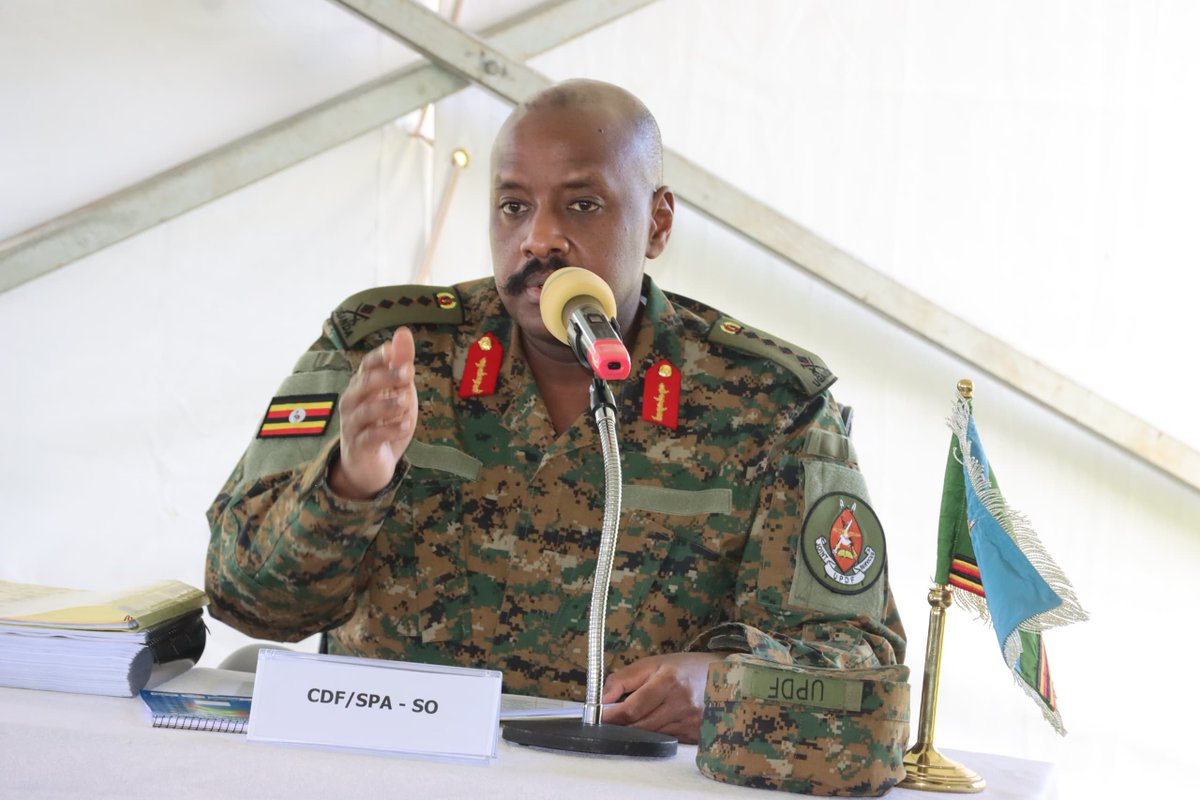 Gen. Muhoozi Kainerugaba has championed professional military education. Because a modern soldier must think as much as they act.
#Mkat52