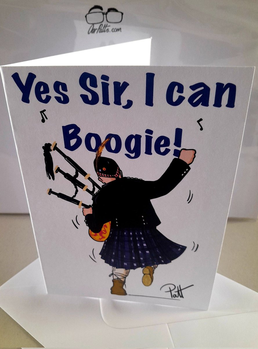 OorPatts's tweet image. Do you know someone who can Boogie? If the answer is 'Yes Sir!' Then I have the perfect card for them. Available for the first time in #Knightswood #PostOffice and #GarrionBridges