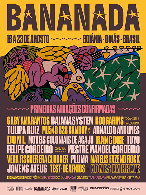 lucioribeiro's tweet photo. A volta do Bananada. Tradicionalíssimo festival goiano, que não acontece desde 2019, anuncia primeira leva de atrações e parcerias para agosto
https://t.co/gXMXZquwlb https://t.co/0QL425u5kV