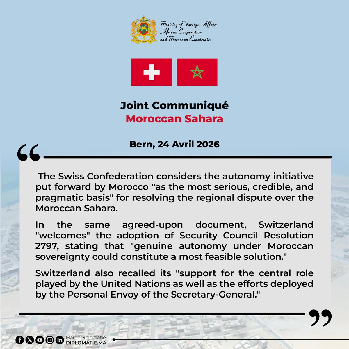 Moroccan Diplomacy 🇲🇦 tweet media