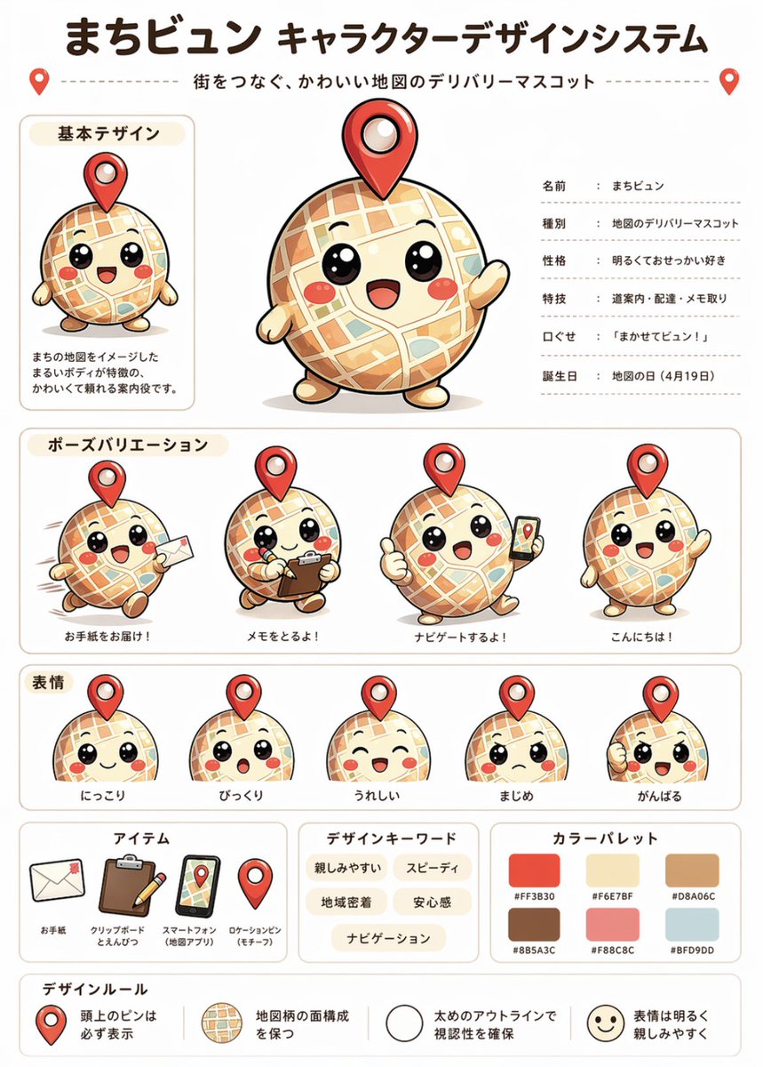 マスコットキャラクターは「まちビュン」です！
どうぞよろしく！