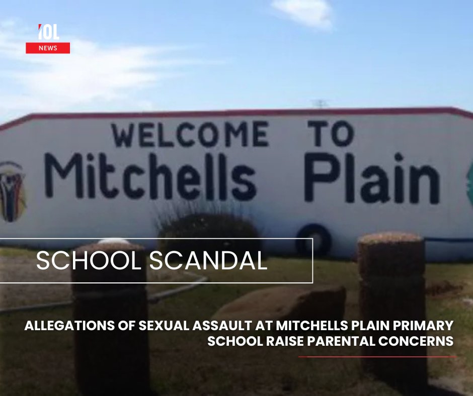 IOL's tweet photo. Allegations of sexual assault at a Mitchells Plain primary school have sparked parental concern, prompting calls for stronger child protection measures and accountability in education.
#SchoolSafety #ChildProtection #ParentsConcerned #MitchellsPlain
#AccountabilityMatters #stopabuse
Read on https://t.co/KFlwePtvgb