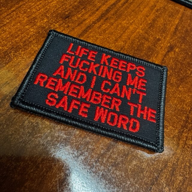 Just like a corncob.. 

Customer made, make your own custom text patches at tacticalgearjunkie.com