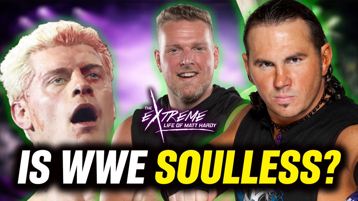 matthardypod's tweet photo. Has WWE become SOULLESS? @MATTHARDYBRAND gives all of his thoughts on #WrestleMania, and digs into the highs and lows of the GRANDADDY OF THEM ALL!

📺: https://t.co/Diqsmvfc80

🎧: https://t.co/dUMNuxK795 

#WWE https://t.co/3PZisrPyZ0