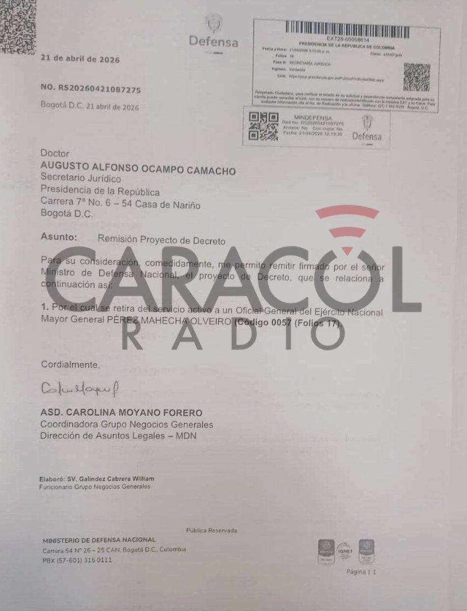 ÚltimaHoraCaracol tweet media