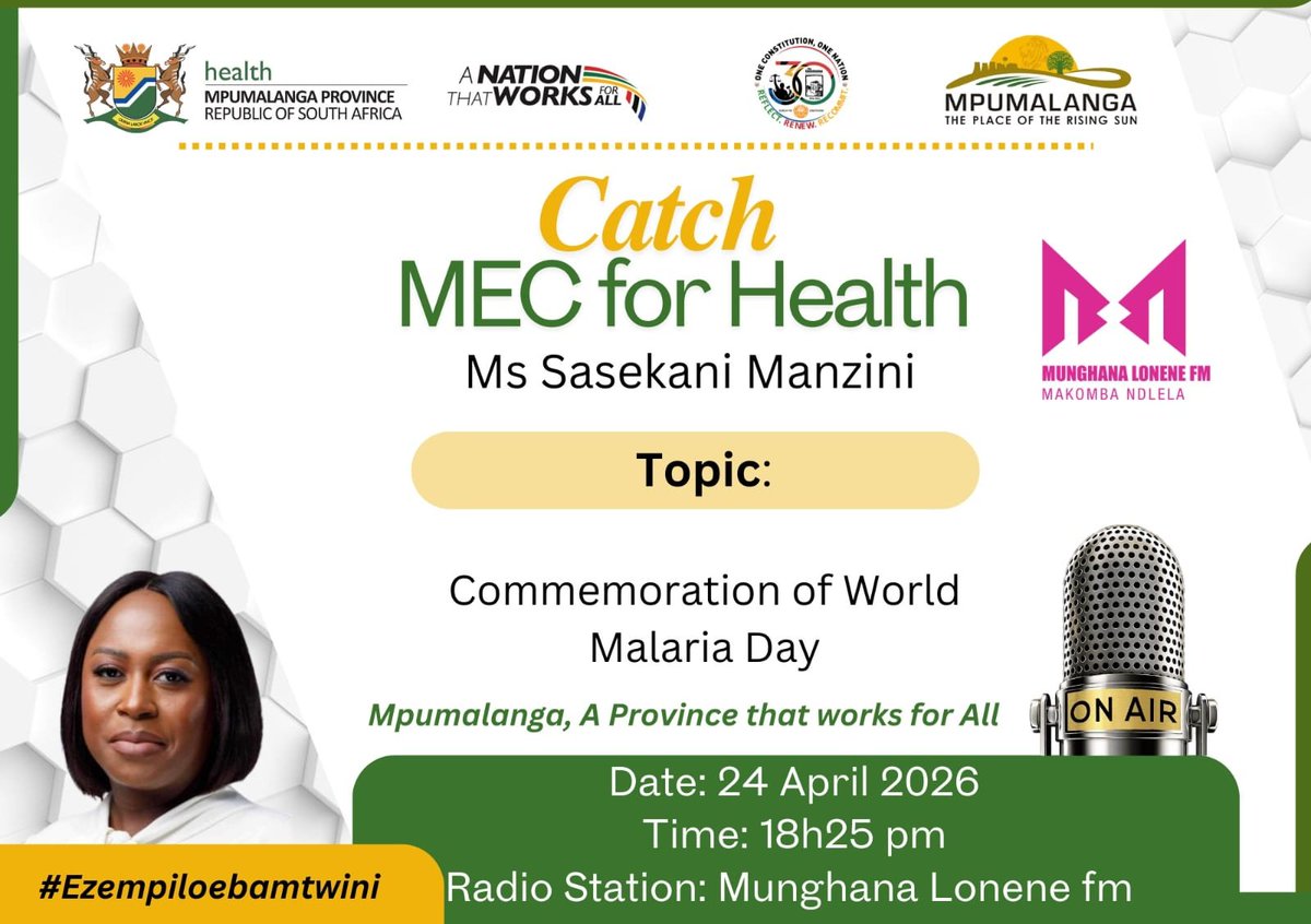 MpuHealth1's tweet image. #LetsGrowMpumalangaTogether 
#LeaveNoOneBehind 
#HealthcareForAll 
#Asiphileni
#LetsEndMalariaNow