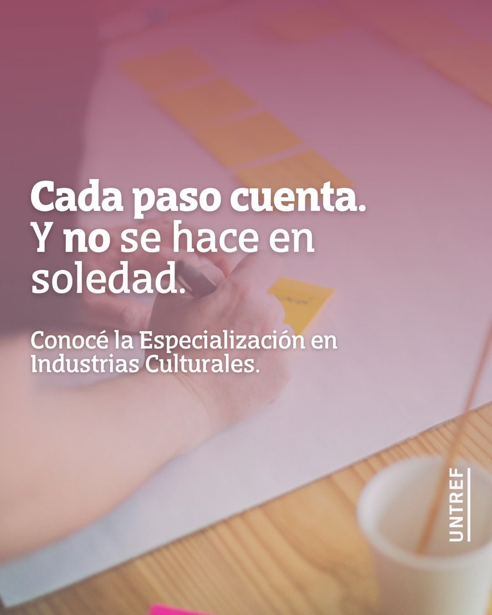 IndCultUntref's tweet photo. ✨ De la idea al proyecto real

A lo largo de la Especialización en Industrias Culturales, quienes la transitan van aprendiendo a bajar a tierra eso que, al principio, era solo una intuición.

@UNTREF https://t.co/9AFVq2tZSB