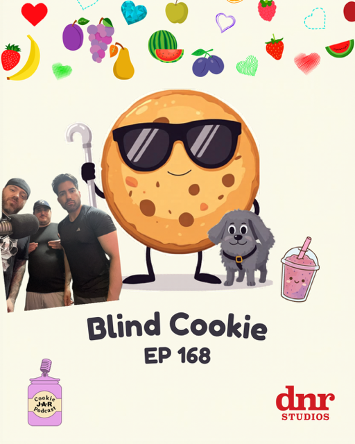 dnr_studios's tweet photo. Seeing eye dogs, tax stress, and... AI fruit telenovelas? Episode 168 of the Cookie JAR is officially unhinged. Powered by @dnr_studios new episodes drop every Friday at 10 AM ET! Listen now with your DNRcast app. 

#CookieJar #Podcast #DNRPlus https://t.co/MKIiTCn2yl