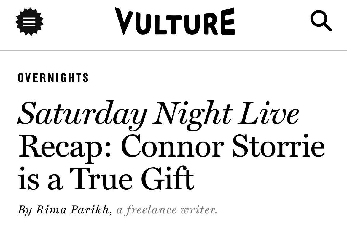 “Connor Storrie brought his otherworldly charm and a rabid Heated Rivalry fanbase to his first turn as host — and honestly, he might have been doing the show a favor.” - Vulture

#FYC Outstanding Guest Actor in a Comedy Series — Connor Storrie

<a href="/TelevisionAcad/">Television Academy</a> <a href="/nbcsnl/">Saturday Night Live</a>