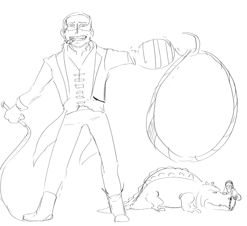 i was going to ask what crocodile's circus skill would be, hes kind of a beast tamer