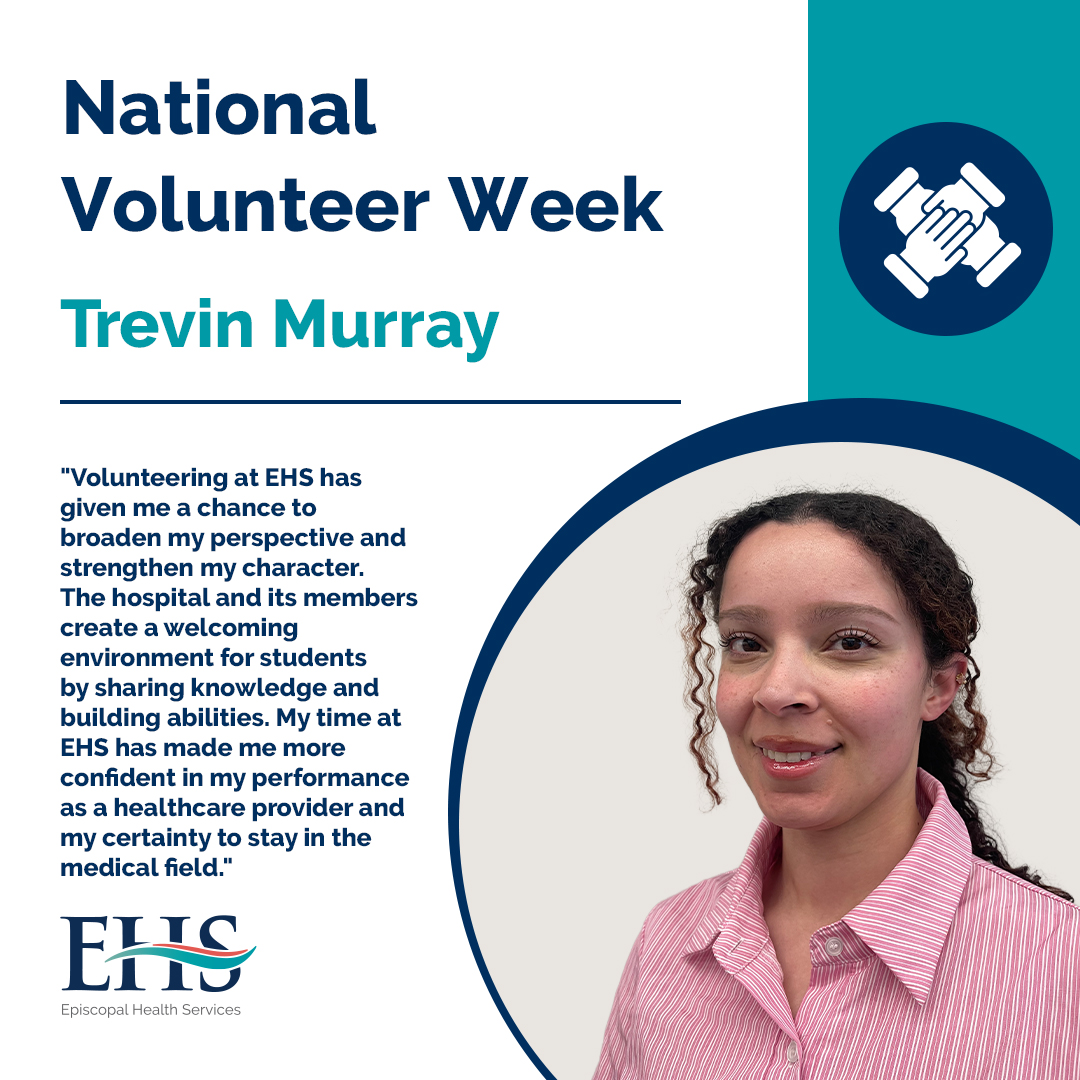 EpisHealthScvs's tweet image. Our final #NationalVolunteerWeek #VolunteerSpotlight is Trevin Murray.

“My time at #EHS has made me more confident in my performance as a healthcare provider and my certainty to stay in the medical field.”

Looking to volunteer? Call 718-869-7870 or visit bit.ly/EHS-Volunteer