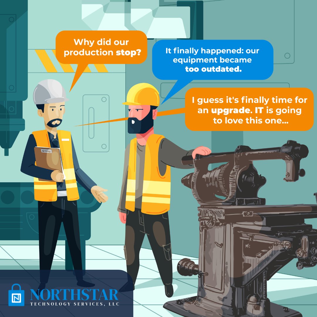 northstartechs's tweet photo. When outdated equipment and technology barriers hold back your production, it’s time to embrace an upgrade. Don't wait for a total system failure to modernize your infrastructure. Keep your operations smooth and efficient: https://t.co/hEgBBgt2GP https://t.co/fYsfpBdrR9