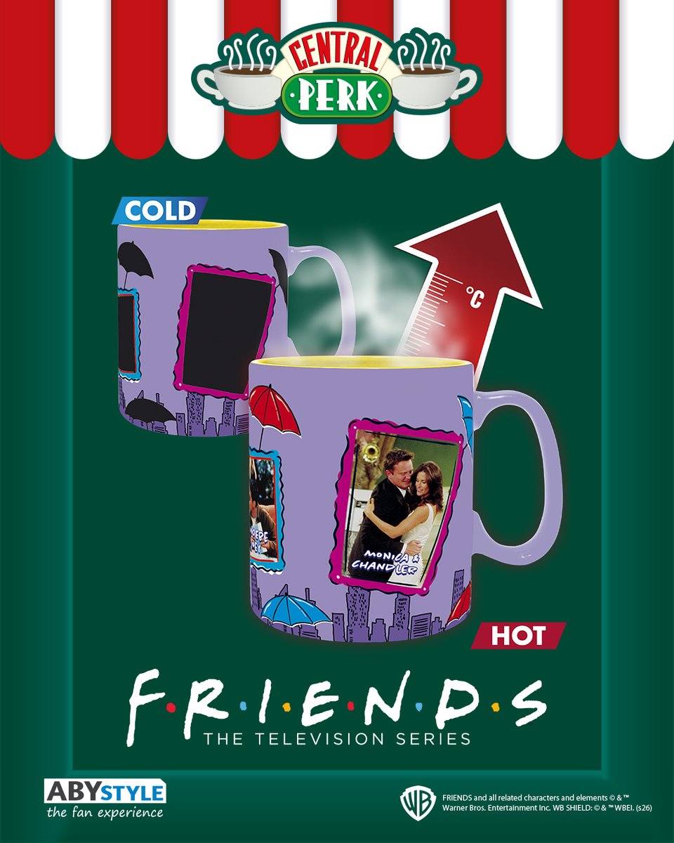 _ABYstyle's tweet image. Could this mug BE any cooler? ☕✨

This Friends heat-change mug reveals iconic moments when hot, perfect for every fan.

➡️ AVAILABLE IN OUR ABYSTYLE FULL STUFF SHOPS AND ABYSTYLE.COM

#TheFanExperience #Friends #CentralPerk