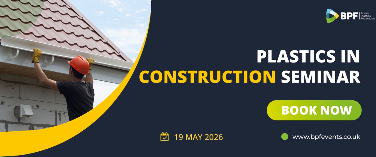 TheBPF's tweet photo. Construction plastics are under pressure.

New regulations. Net zero targets. Carbon reporting. AI.

On 19 May, we’re bringing clarity.

Join our Plastics in Construction seminar for real-world insight across the supply chain 👇

https://t.co/i3PD6RRay1

#PlasticsInConstruction https://t.co/KBZOqgYYL0