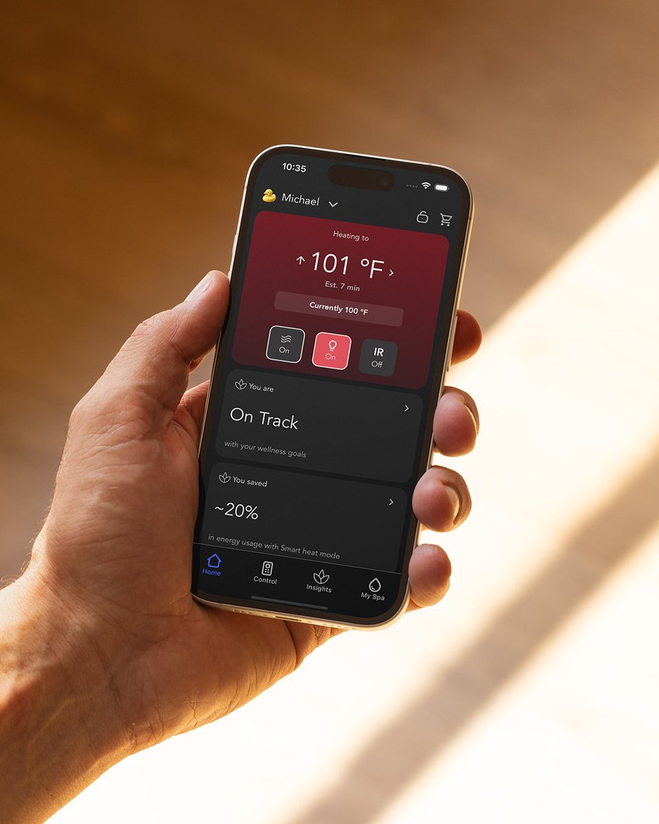 JacuzziOfficial's tweet photo. The Jacuzzi® SmartTub® system puts full control in your hands. Monitor temperature, jets, and lighting from your phone, set schedules, and receive real-time alerts from anywhere.

Effortless ownership, by design.
https://t.co/nD9kSBxbyw

#Jacuzzi #SmartTubTechnology #HomeWellness https://t.co/ZFbWGIzvSO