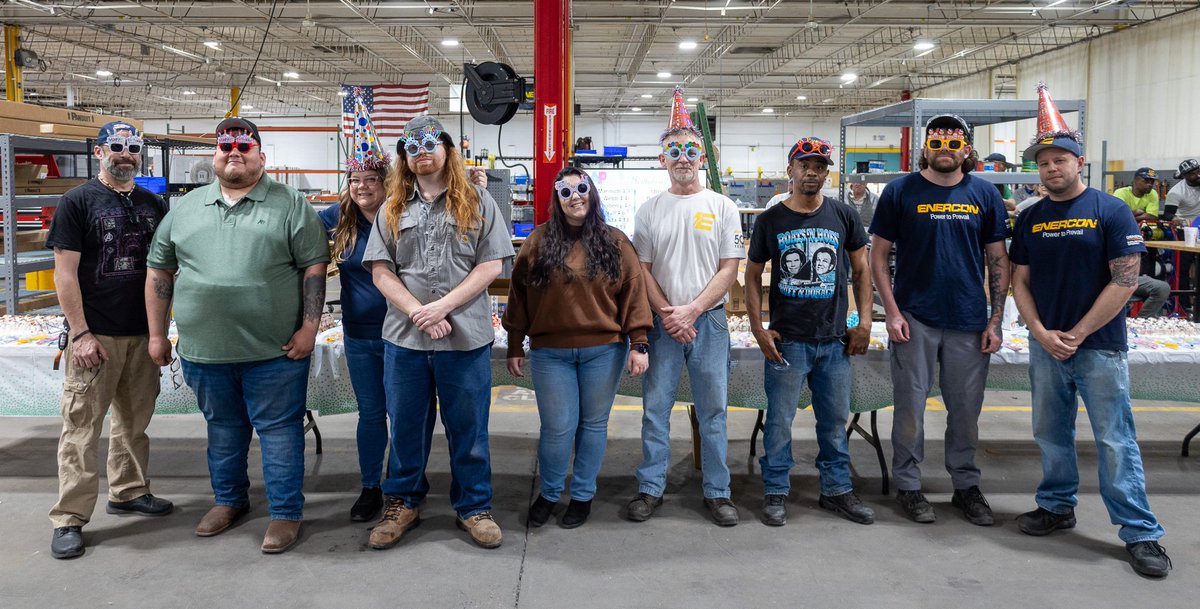 EnerconPower's tweet photo. We came together this month to celebrate our April birthdays and recognize the team members who help keep everything moving. Taking time to acknowledge these milestones is something we always enjoy as a team.

Happy birthday to all our April team members! https://t.co/5HfuI2oxFa