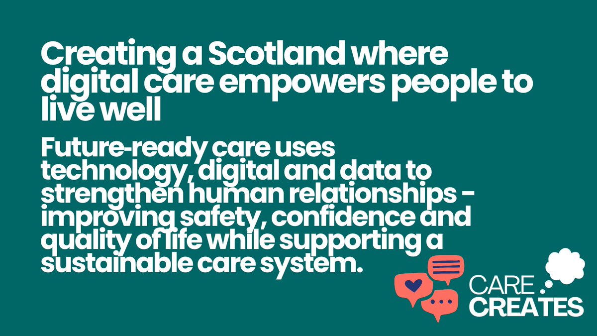 DrDMacaskill's tweet image. #Technology can change lives and give real independence, but only if we maintain the #human at the heart. #CareCreates #ScotPatl26