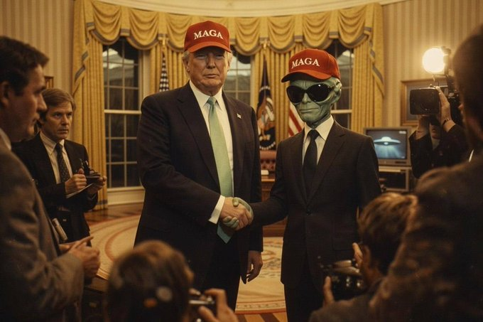 Make Ailens Great Again $MAGA tweet media