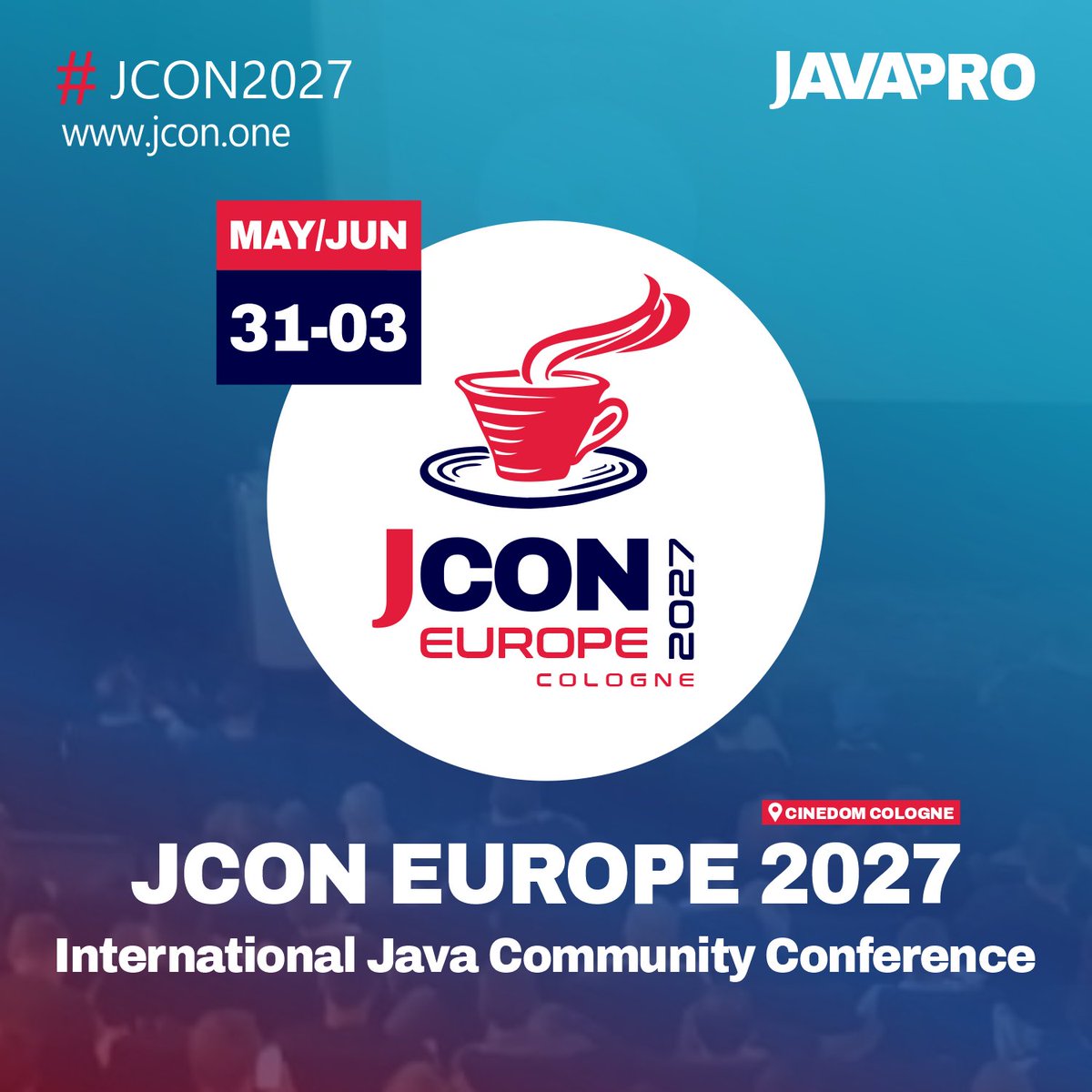 jcon_conference's tweet image. Thank you for #JCON2026 ♥️

For the #energy
For the #conversations
For making this more than just a #conference

Save the date for next year #JCON2027

But now enjoy your well-deserved weekend 🙏