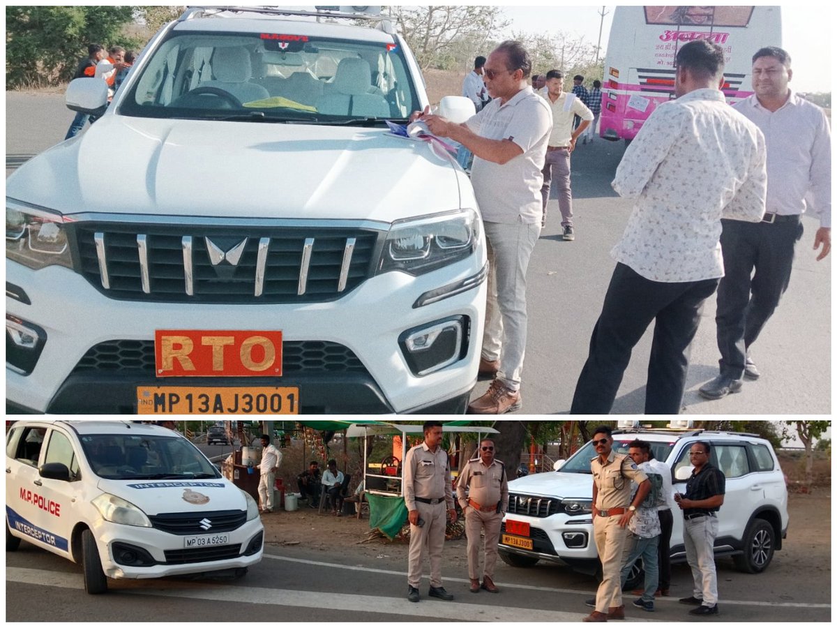 PROJSShajapur's tweet image. परिवहन विभाग एवं यातायात थाना प्रभारी द्वारा संयुक्त रूप से 
#शाजापुर क्षेत्र में स्लीपर बस, यात्री एवं अन्य वाहनों की चेकिंग की कार्यवाही की गई।

नियम विरुद्ध संचालित वाहनों से 31000 रुपए शमन शुल्क वसूल किए।

#TrafficRules #VehicleChecking #RoadSafety #MadhyaPradesh #shajapur