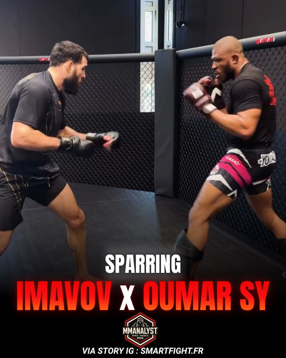 _MMANALYST_'s tweet image. Nassourdine Imavov à l’entraînement avec Oumar Sy ! 📸 🔥

Belle connexion entre le N•1 français MIDDLEWEIGHT et le N•1 des LIGHT HEAVYWEIGHT ! 🇫🇷