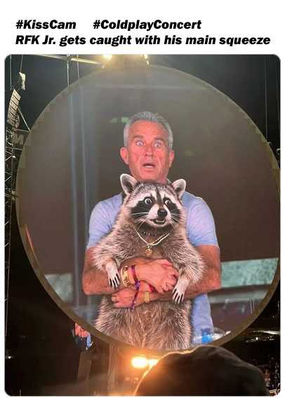 Mae_Westside's tweet image. #FurFriendsFriday #parody #RFKjr
Beware of the Kiss-Cam  🎸 🎵 🥁   💋

@skullsnflames76 @amy_grech @keller78rpm @CultrHack @henseljim1 @14Leader @tom_mindseye @AlanSmitheeDGA @CoffinItUp @BY1959