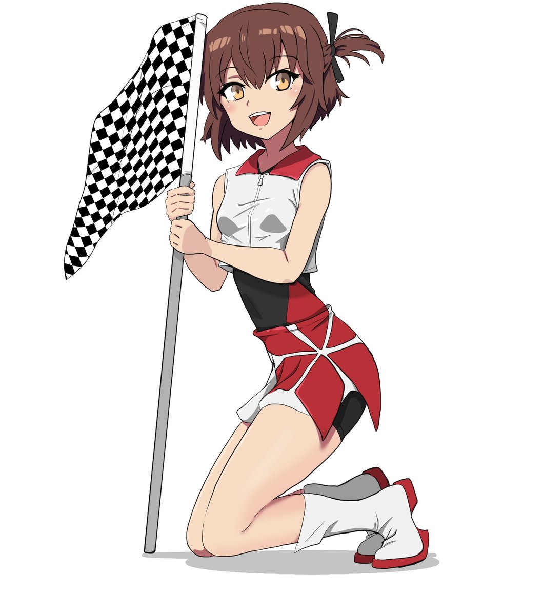 お題:レースクイーン　を使わせていただきました🏁
今日は好きなチームが勝ったので、より良いとじわんナイトを迎えられております！
#とじわん