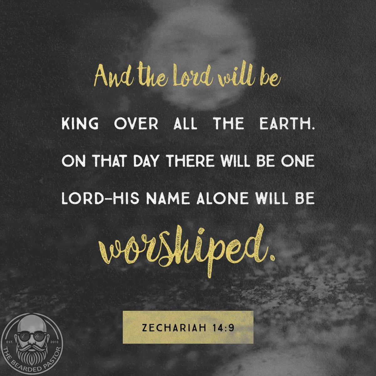 1BeardedPastor's tweet photo. “And the LORD will be king over all the earth.”
Zechariah 14:9 ESV

The world is not out of control. God is not reacting. Christ reigns now, and one day His reign will be seen by all.

The question is not whether He will reign, but whether we submit now.

The Bearded Pastor https://t.co/Cdgom0Y1a0