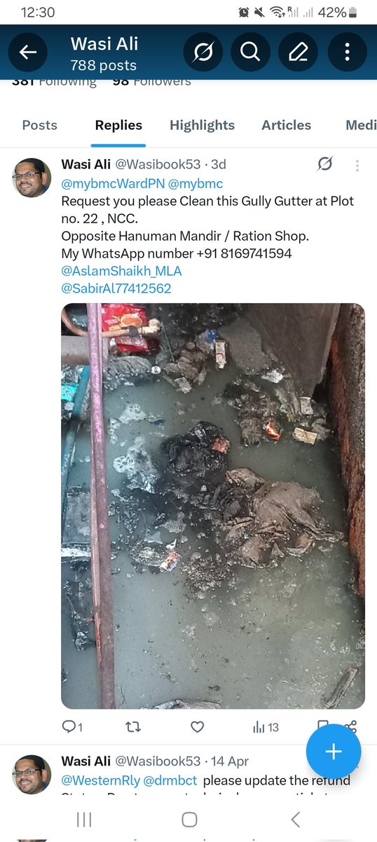 Wasibook53's tweet photo. @mybmcWardPN Pl confirm Action taken. https://t.co/Q2ygPGXII8
