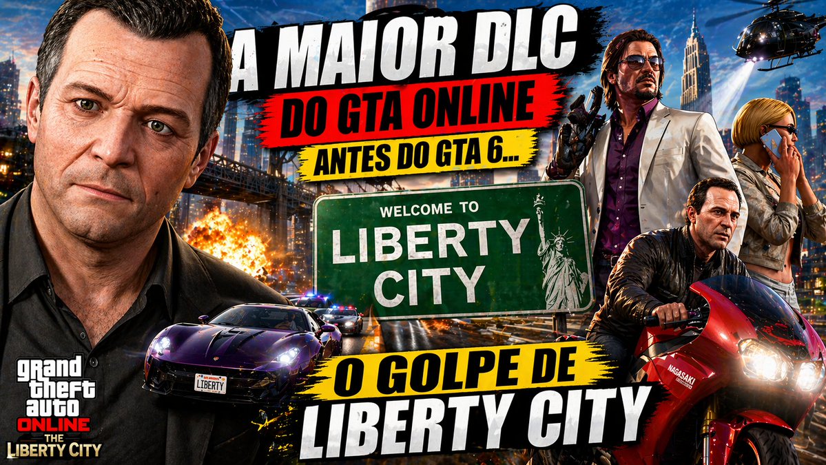 GOLPE EM LIBERTY CITY?! A MAIOR DLC DO GTA ONLINE ANTES DO GTA 6  youtube.com/watch?v=y9if8W… #GTA6 #GTAONLINE #GTA5