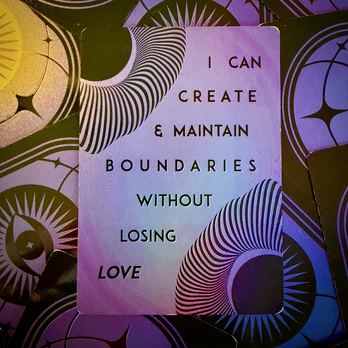 TheMadamAdam's tweet image. ✨✨✨

From EVENTIDE - Messages of Affirmation - 
by Threads of Fate

#madamadam #oracle #wellness #affirmation #lgbtqia