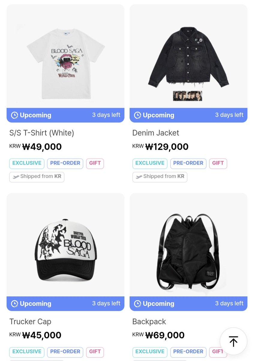 christina_mir91's tweet image. OPEN PO ENHYPEN BLOOD SAGA MERCH 

9. T-shirt White = 715.000 | DP : 450.000
10. Denic Jacket = 2.350.000 | DP : 1.500.000
11. Trucker Cap = 675.000 | DP : 400.000

✅️ Include tax dan ems (bersih INA)
❎️ Ongkir kerumah masing 
❎️ Packing 

Happy shopping...

#enhypen #merch