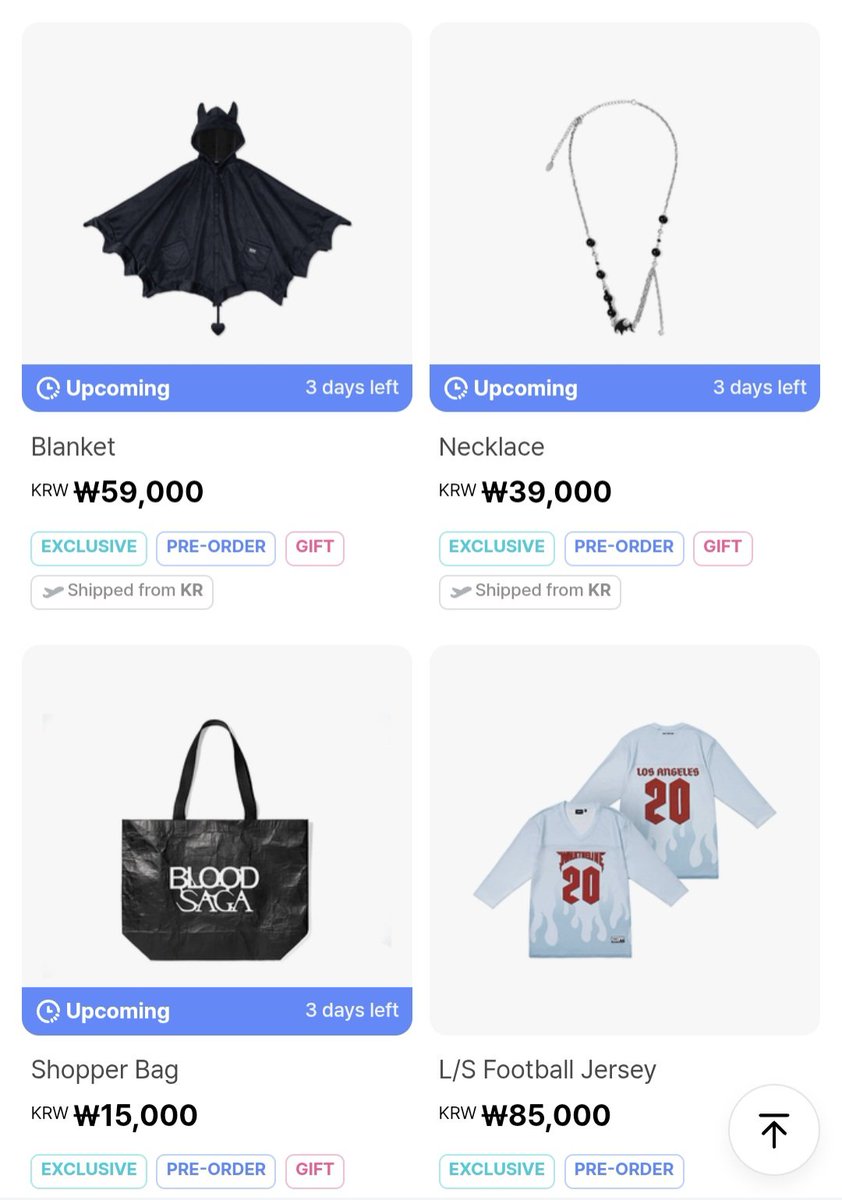 christina_mir91's tweet image. OPEN PO ENHYPEN BLOOD SAGA MERCH 

13. Blanket = 910.000 | DP : 500.000
14. Necklace = 585.000 | DP : 300.000
15. Shopper bag = 310.000 | DP : 150.000

✅️ Include tax dan ems (bersih INA)
❎️ Ongkir kerumah masing 
❎️ Packing 

Happy shopping...

#enhypen #merch