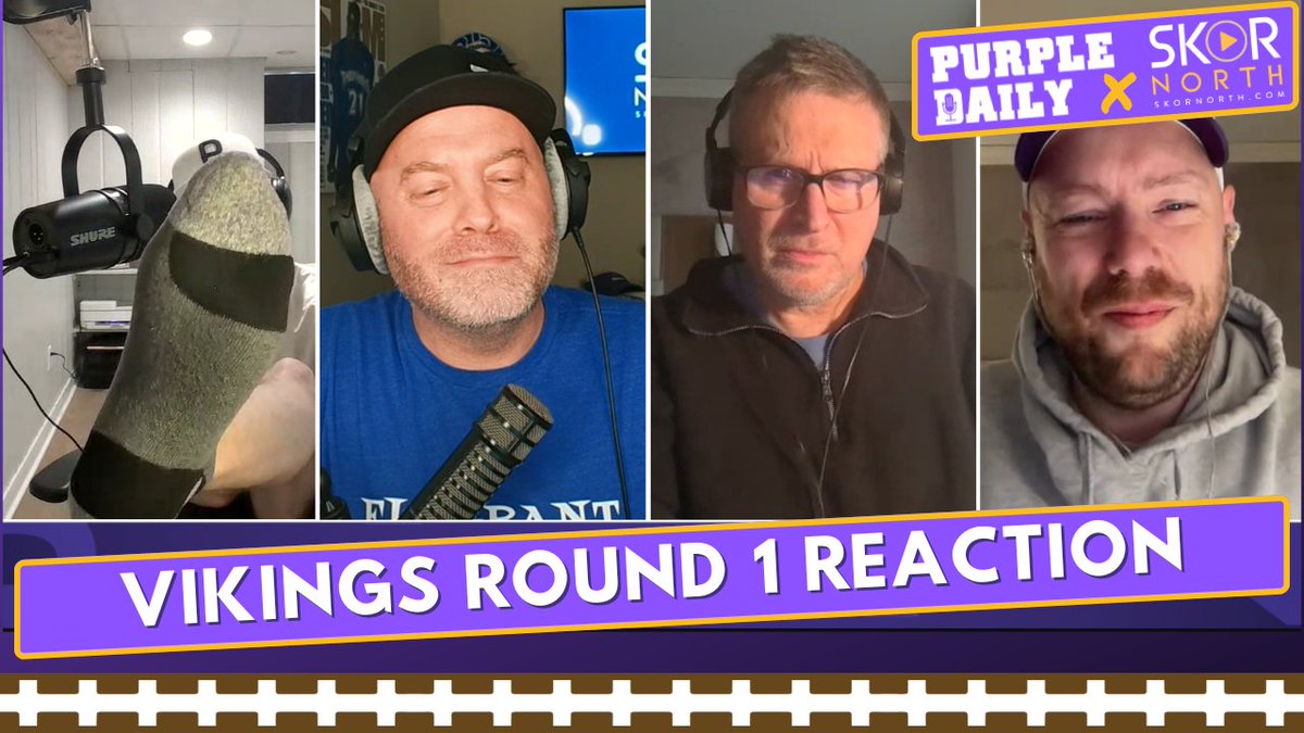 SKORNorth's tweet image. 🦶 Vikings draft Caleb Banks 🦶

– More reaction to the Vikings drafting Caleb Banks
– Vikings plans for Day 2 and 3
– Latest #Vikings news and more

Feedback Friday is LIVE on Purple Daily! #SKOL

📺: youtube.com/live/ZK0ttAj0q…