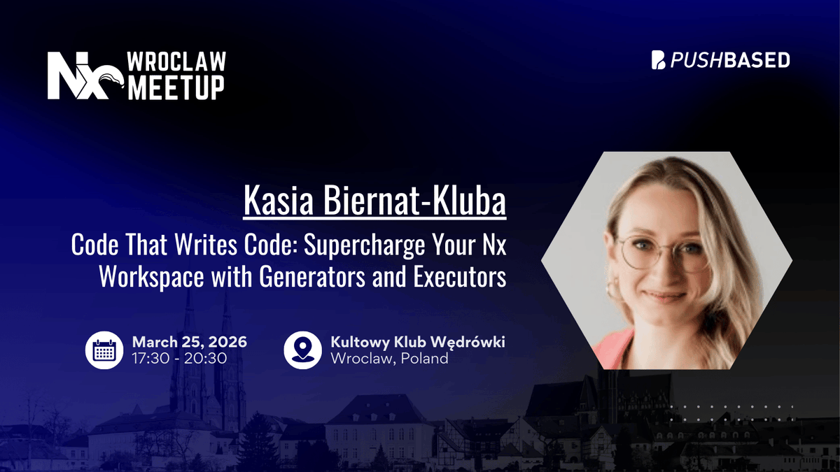 NxWroclaw's tweet photo. 🎥 𝗧𝗵𝗿𝗼𝘄𝗯𝗮𝗰𝗸 – 𝗡𝘅 𝗪𝗿𝗼𝗰ł𝗮𝘄 #𝟮
Missed @kathrine000's session?

💡 Code That Writes Code: Supercharge Your Nx Workspace with Generators and Executors

🎬 Watch here: https://t.co/qQRIZlnU5m

#Nx #Monorepo #DevTools https://t.co/wQAq0WQunJ