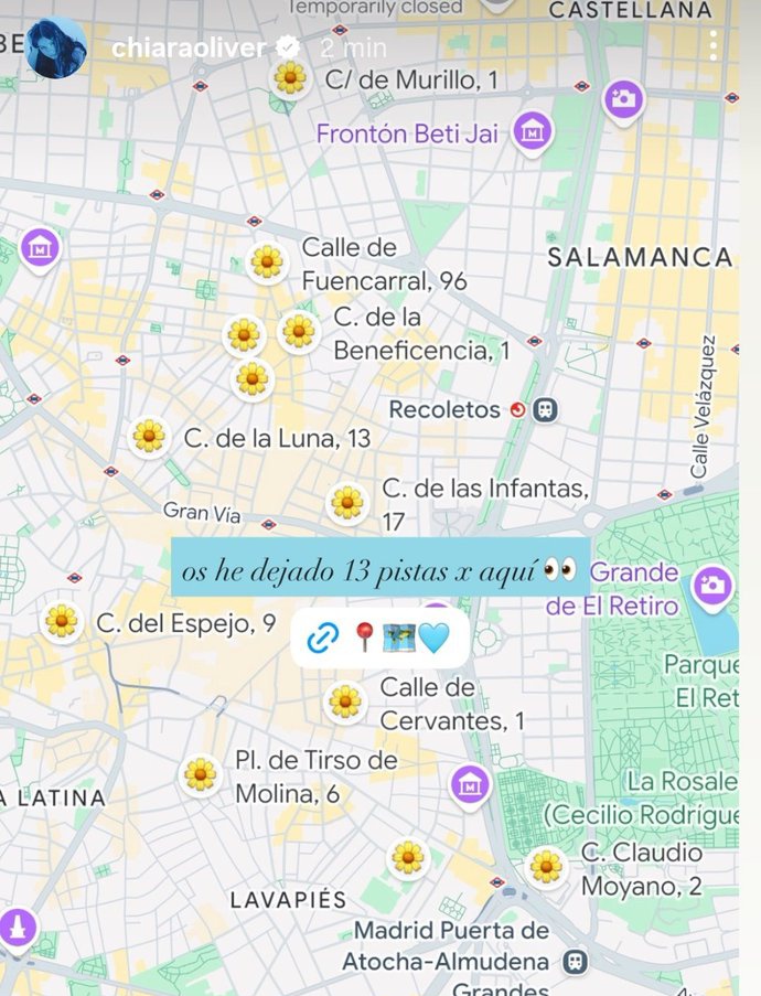 esta cada dia mas psiquiatrica fue dejando 13 pistas por cada cancion del album en madrid ojala nunca trate su demencia