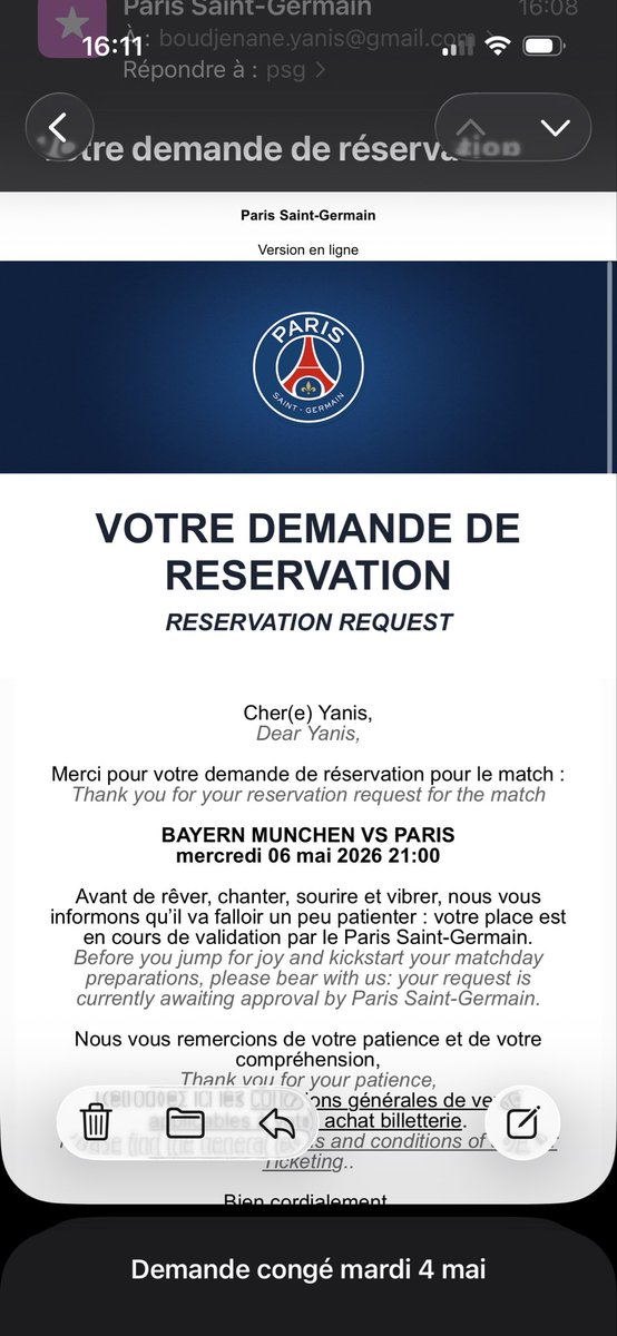 Bon on croise les doigts 🤞 
J’ai quasiment fait tous les déplacements je mérite !