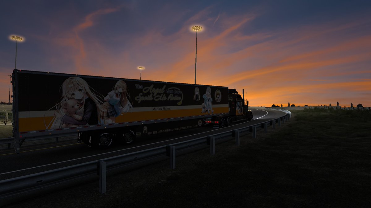 KiritoTrucker's tweet image. @SCSsoftware 
#AmericanTruckSimulator 
#ATS 
#Kenworth 
#W900L 
#itasha 
#お隣の天使様にいつの間にか駄目人間にされていた件
#OtonarinoTenshisama
#椎名真昼
#BestCommunityEver