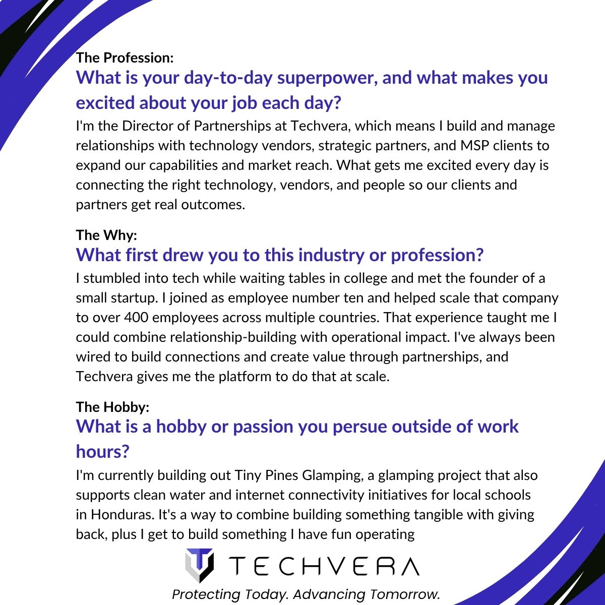 techveraIT's tweet image. Meet our Director of Partnerships (and single-origin black coffee expert), Gabriel Sierra.

We’re proud to have a leader who values strategy, community impact, and a seriously good cup of coffee!

#LifeAtTechvera #MeetTheTeam #CompanyCulture #PartnershipPro #VespaVibes