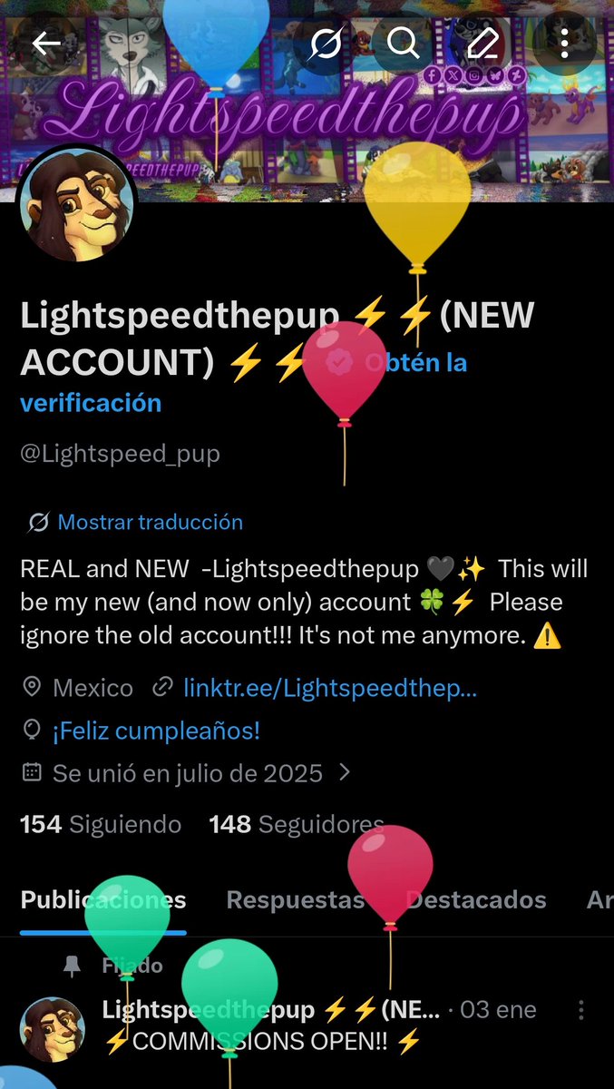Lightspeed_pup's tweet image. Ballooons!!

Another year has passed, and little by little I'm getting older XD

#Mybirthday #birthday #artist #ballons