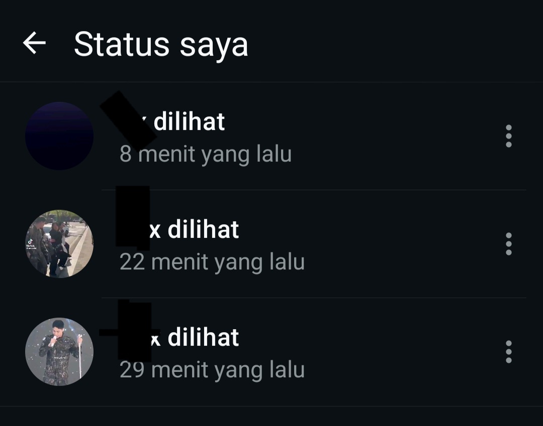 tetep gaskeun pamer updatean doy di status wa setelah huru hara tadi sore 🤣