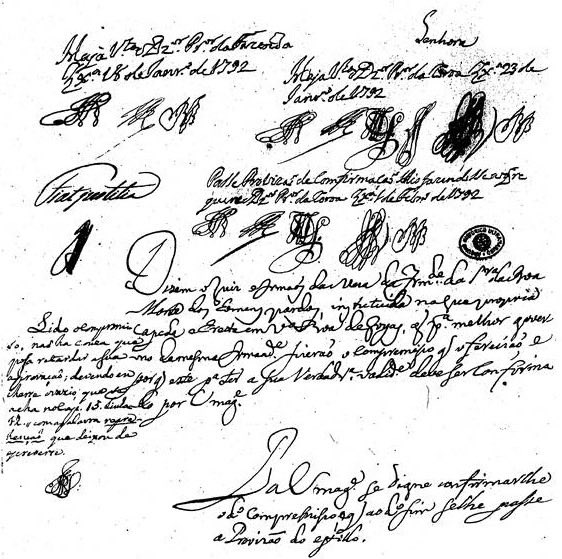 Identidad_Parda's tweet photo. Você já ouviu falar na Irmandade dos Homens Pardos de Goiás, fundada no século 18?

Eles se juntaram na Vila Boa de Goiás em 1792 para oficializar a Irmandade de Nossa Senhora da Boa Morte dos Homens Pardos. 

A irmandade funcionava em capela própria. Isso indica capacidade de organização, recursos materiais e reconhecimento social. Orgulhosos dessa autonomia, seus membros solicitaram à rainha D. Maria I, em 1792, a confirmação do compromisso, isto é, dos estatutos que regulavam a vida interna da associação.

 A categoria pardo não foi imposta de cima para baixo, no século 20, como mero instrumento eugênico de branqueamento da população por meio da mestiçagem, como muitos influencers ativistas nos querem fazer acreditar.
A identidade parda é complexa e possui uma longa história social e política no Brasil. 

Isso, evidentemente, não significa negar a discriminação. O Brasil escravista era estruturado por hierarquias étnico-raciais excludentes e violentas. O ponto é outro: a categoria “pardo” também foi historicamente apropriada por sujeitos concretos, que a mobilizaram em disputas por pertencimento, distinção, reconhecimento e direitos dentro da sociedade colonial. 

Assumir-se pardo não significava alienação. 

Posto aqui a transcrição do requerimento:
“Dizem o juiz e irmãos da Mesa da Irmandade de Nossa Senhora da Boa Morte dos Homens Pardos, instituída na sua própria capela ereta em Vila Boa de Goiazes, que, para melhor governo da mesma irmandade, fizeram o compromisso que ofereceram, e que este, para ter a sua verdadeira validade, deve ser confirmado por Vossa Majestade.
Para Vossa Majestade se digne confirmar-lhe o dito compromisso e que, ao dito fim, se lhe passe a provisão do estilo.
E receberá mercê.”

A rainha aprovou prontamente o compromisso, após recomendação de seus conselheiros. Este foi o despacho:

“Lido o compromisso, não há coisa que possa retardar a sua aprovação; devendo encher-se o vazio que se acha no capítulo 15, linha 12, com a palavra ‘repreensão’, que deixou de escrever-se. Rainha.”

Fonte: Arquivo Histórico Ultramarino, Goiás, Cx. 38, Doc. 2381, 1792.

#pardo #pardos