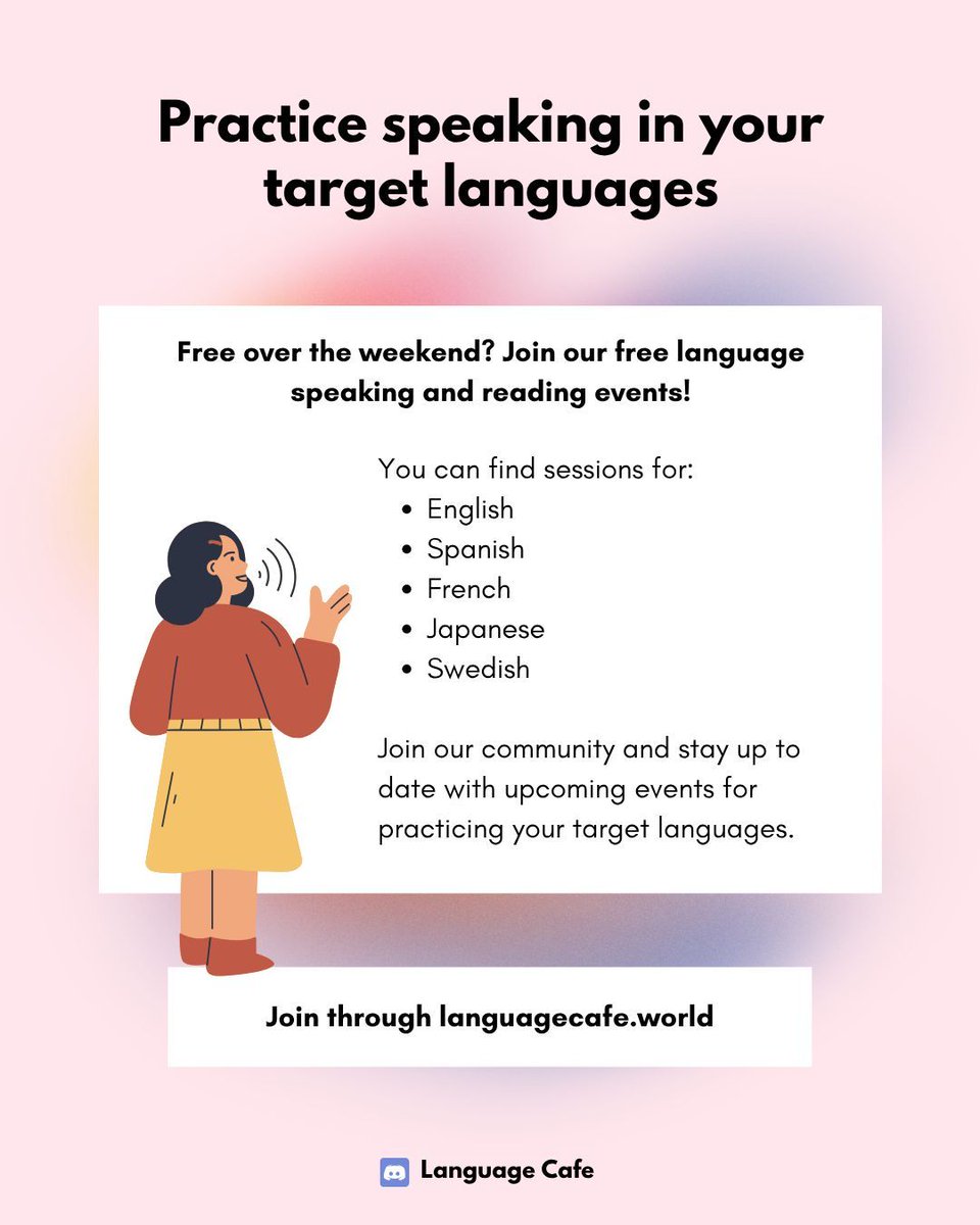 Language Cafe | Language Learning & Study Discord tweet media