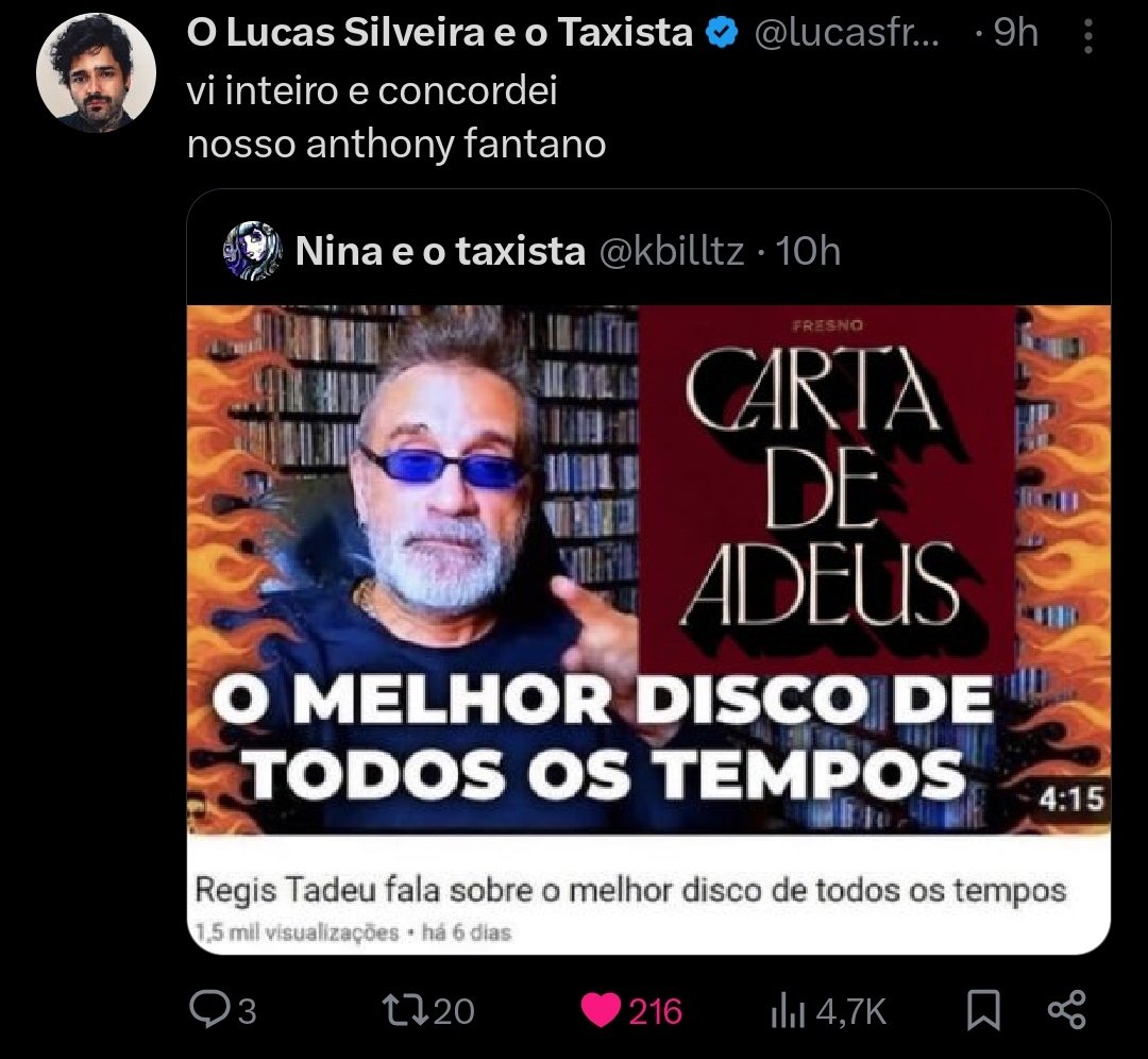 Nina e o taxista tweet media