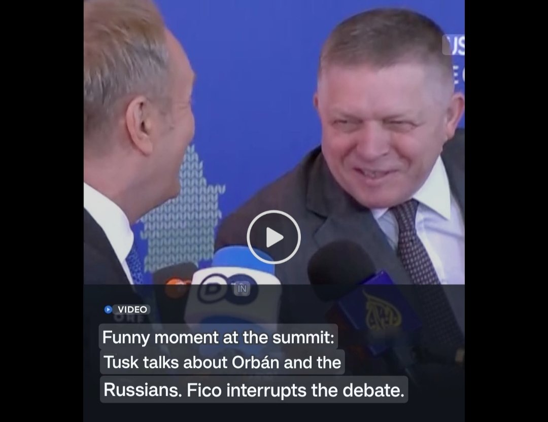 athor307's tweet image. Funny moment at the summit:

Tusk talks about Orbán and the Russians. Fico interrupts the debate.

#Poland #Slovakia #RobertFicoSVK #Ukraina #Europe #Hungary #News