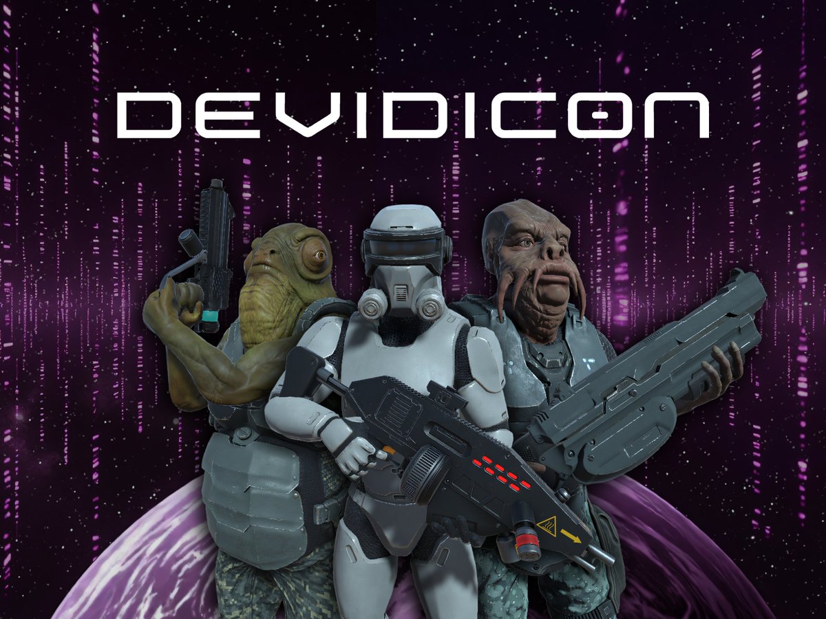 Gray_Mantis's tweet photo. Devidicon out now on PlayStation 5. Can you save Space Station Ominious 19 from a band of space pirates?

https://t.co/8OSx4fYS4F https://t.co/7VCkLhheOw