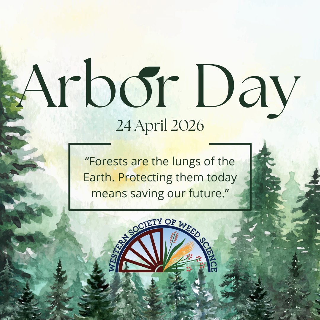 WSWeedSci's tweet image. Protecting our #forests means protecting #cleanwater, healthy soils, &amp;amp; resilient ecosystems...and the clean air we breathe. 💚

Happy #ArborDay from #WSWS! 🌲🌎