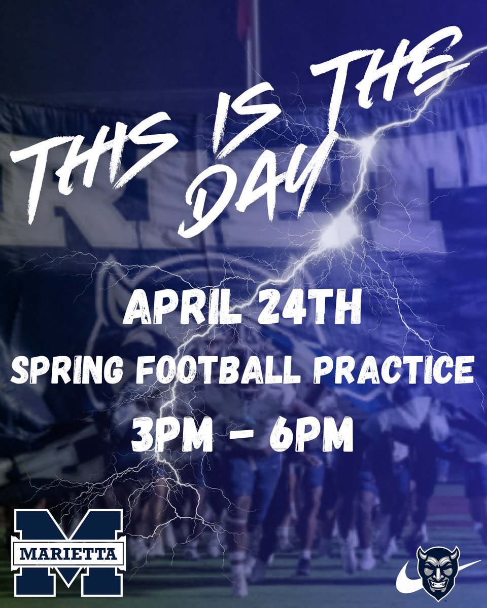 MariettaFtball's tweet photo. This is the day! π₯
#BeSomebody https://t.co/U9kX4z1uug